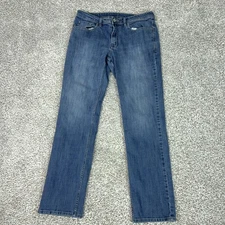 Buffalo David Bitton Jeans Mens 34x34 Blue Jackson X Straight Stretch Denim