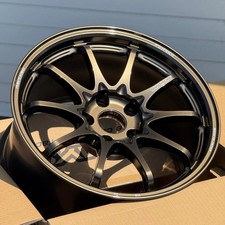 Set Of 4 Volk Racing Ce28n-plus 17x10 44 5x114.3 Shining Bronze Metal Wheels