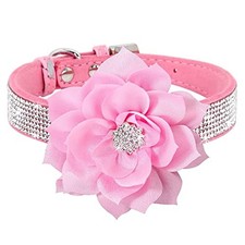 Cute Dog Collar with Bling Rhinestone, Fancy Crystal Diamond Glitter Pretty J...