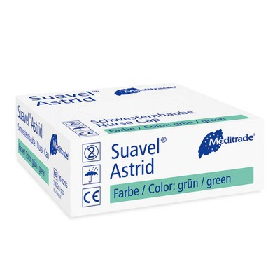 Meditrade Suavel Astrid Schwesternhaube - Blau | Packung (100 Stück)