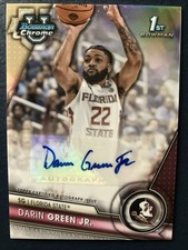 2023 Bowman U Chrome Prospect Refractor Auto #BCPA-DG Darin Green Jr /250 FSU