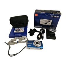 Olympus Stylus 1010 10MP Digital Camera Blue, Complete - Great Deal 