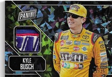 2018 PANINI KYLE BUSCH 3 COLOR FATHERS DAY SNICKERS PATCH FIRE-SUIT CARD 15/25