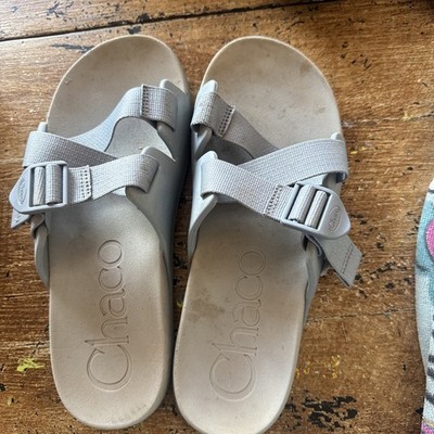 Chaco Chillos Slide Size US 10  Women's Strappy Sport Sandals Gray / Blue
