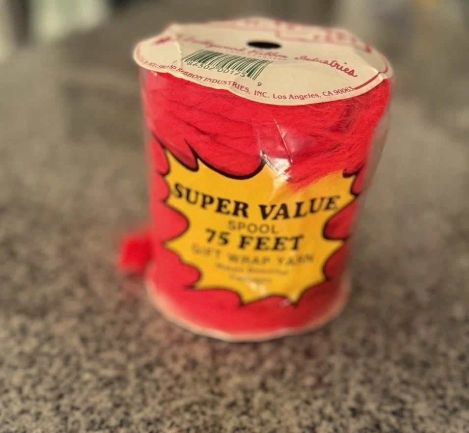 Corbatas de pelo tinte hilo años 70 80 hilo Hollywood cinta roja nuevo de colección cinta Foto 4 de 4