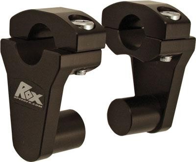 Rox Speed FX 2in. Pivoting Risers for 7/8in. Handlebars - Black - 1R-P2SS