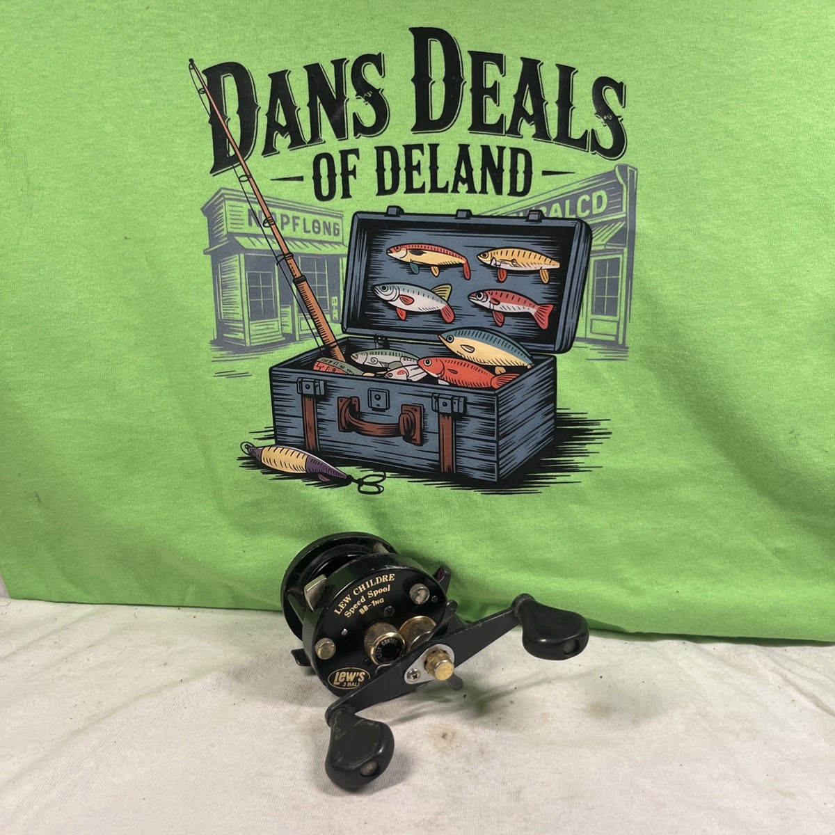 LEW CHILDRE SPEED SPOOL BB-1NG 箱付き Vintage Lew Childre Baitcasting Reel BB-1NG Speed Spool Black Gold