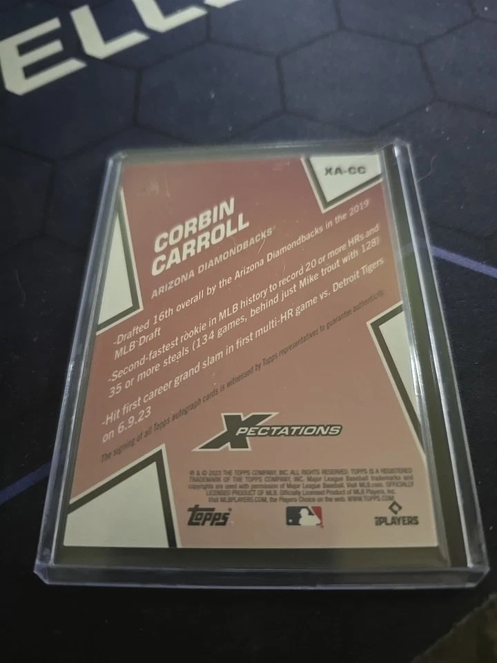 2023 Topps Xpectations Corbin Carroll Auto /75 RC - Image 2 of 2