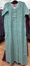 Cotton Blend Women Ladies Indian Nighty Night Gown Maxi Dress Sleep Wear Size XL