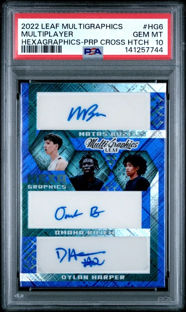 DYLAN HARPER/MACKENZIE MGBAKO/MATAS BUZELIS/OMAHA BILIEW/TAHAAD PETTIF... PSA 10