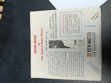 vintage IRON MAN The Spell of Black Widow VIEW-MASTER REELS packet new/sealed