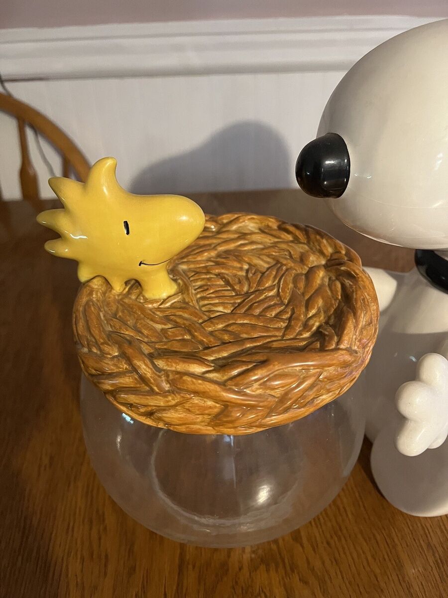 Vintage Treasure Craft Snoopy & Woodstock Cookie Jar Set Vintage Treasure Craft Snoopy & Woodstock Cookie Jar Set