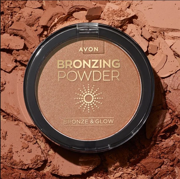 Avon Bronze & Glow Bronzepuder Farbe Warm Glow Glanz Kompakt Puder Bronzer - Bild 3 von 4