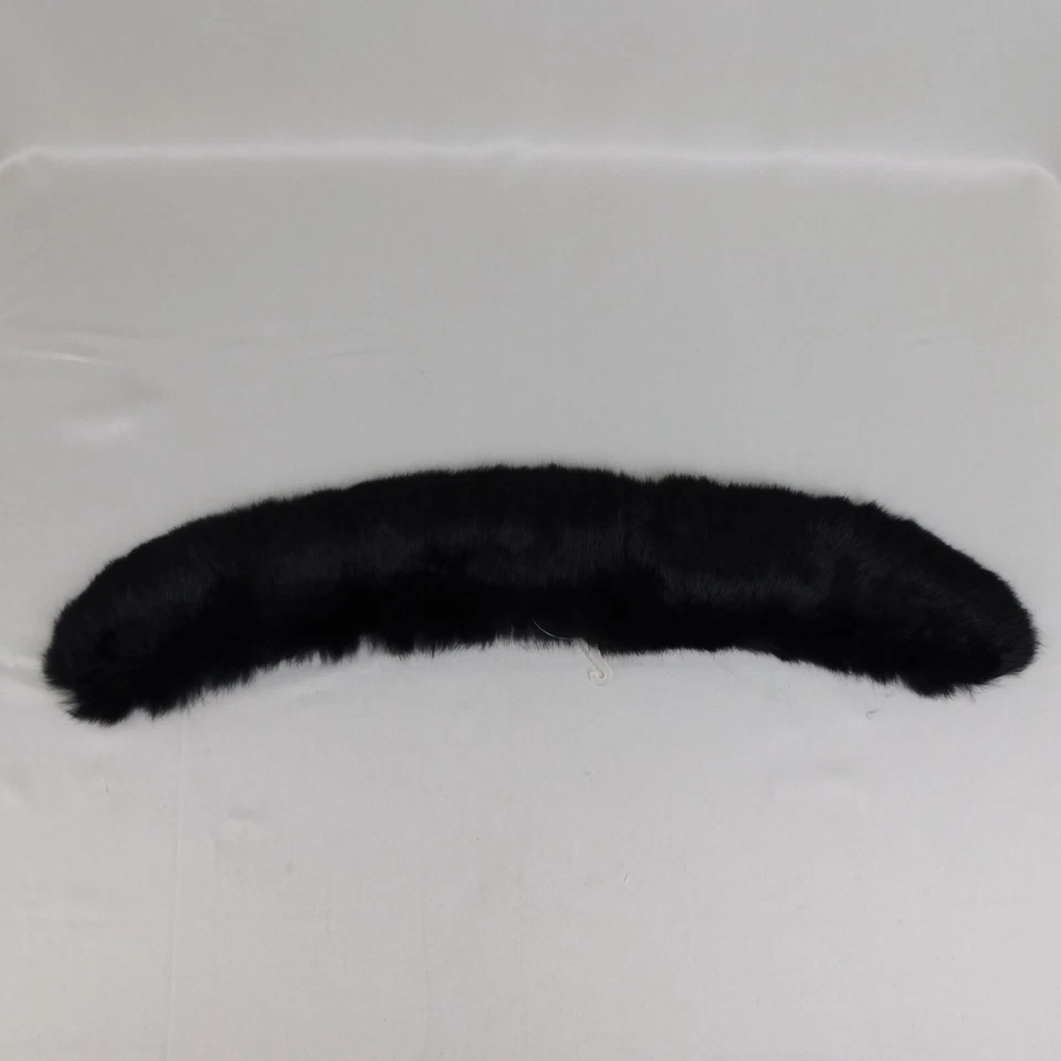 Accesorios De Colección Cejón Genuino Piel De Conejo Cuello Calentador Bufanda Estola Negro #7983 Foto 3 de 4