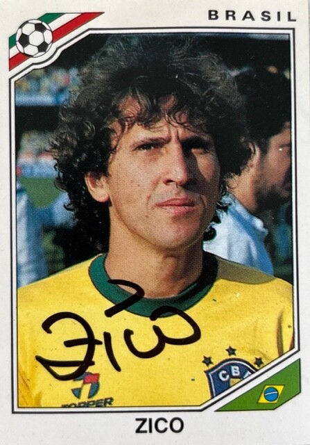 ZICO (BRAZIL) PANINI MEXICO 86 WORLD CUP STICKER #250 (BRASIL) | eBay