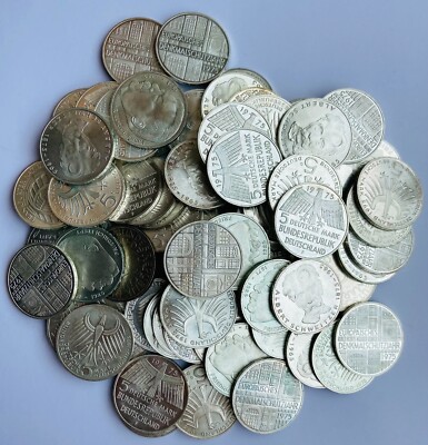 SELEZIONE 5 DM 1966/1979, Tutti I Motivi Presenti, Ciascuno 11,2 Grammi Argento - Foto 6