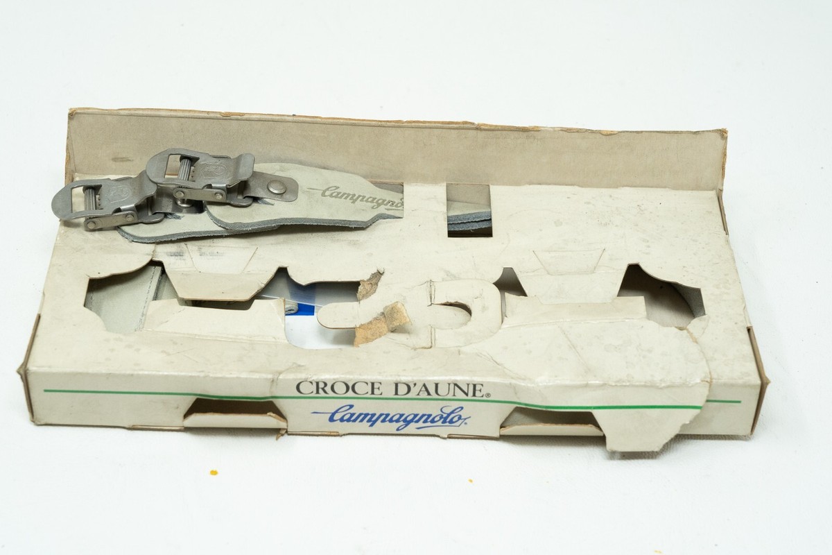 Campagnolo Croce d'Aune Pedals with Toe-clips and Straps - Cicli Berlinetta