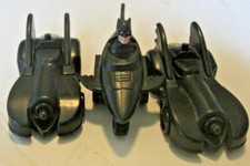 Lot of 3 Batman BATMOBILE car happy meal toys, 1991 McDonalds