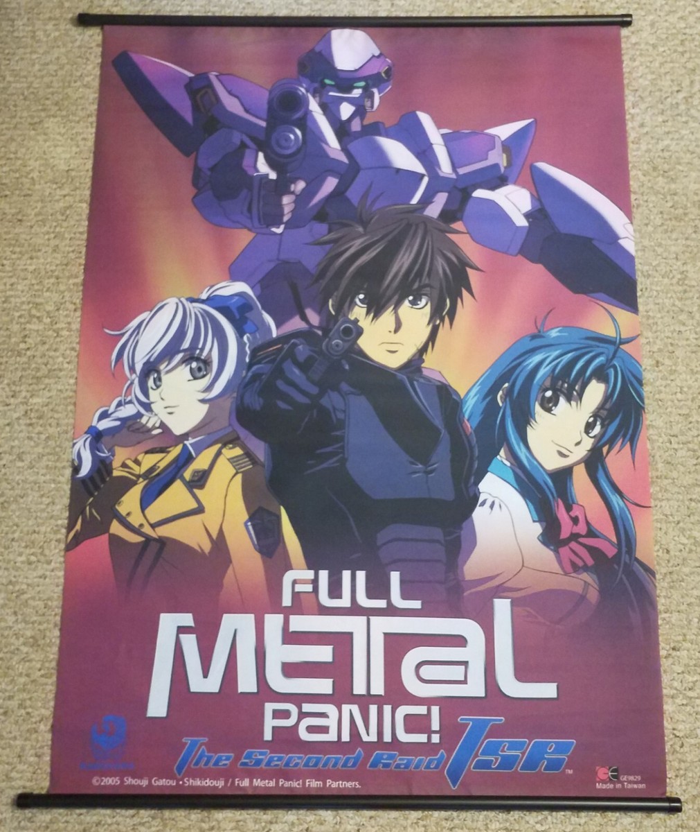 Full Metal Panic Large Wall Scroll 31” x 43” Sousuke Kaname Teletha  Anime