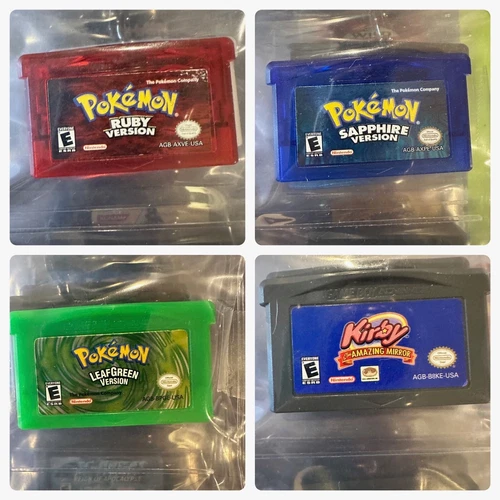 Nintendo Gameboy Advance Games Choose favorite Pokemon,Sonic,Castlevania & More