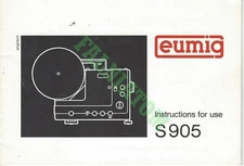 Vintage Eumig S905 Projector Manual