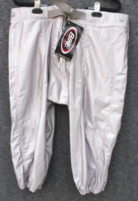 NWT Bike Athletic Youth FOOTBALL Pants Silver Sizing 20-22 XL W 34''- 36'' Boys