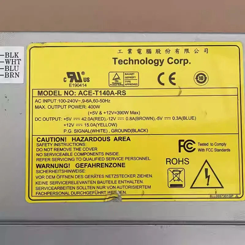 ACE-T140A-RS ACE-T140A For IEI AT P8P9 400W PSU Industrial Computer Power Supply - Image 3 of 4
