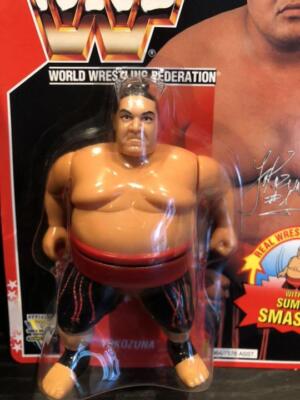 Hasbro Official WWF YOKOZUNA Wrestling Figure Red card Japan