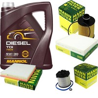Mann Inspektionspaket 5L Mannol Diesel Tdi 5W-30 FüR Opel Astra J Caravan 2.0