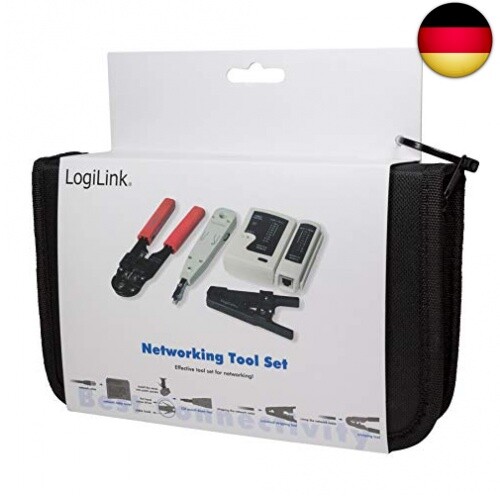 LogiLink WZ0012 5in1 Netzwerk Werkzeug Set für RJ11, RJ12, RJ45 inkl, Tasche - Bild 11 von 13