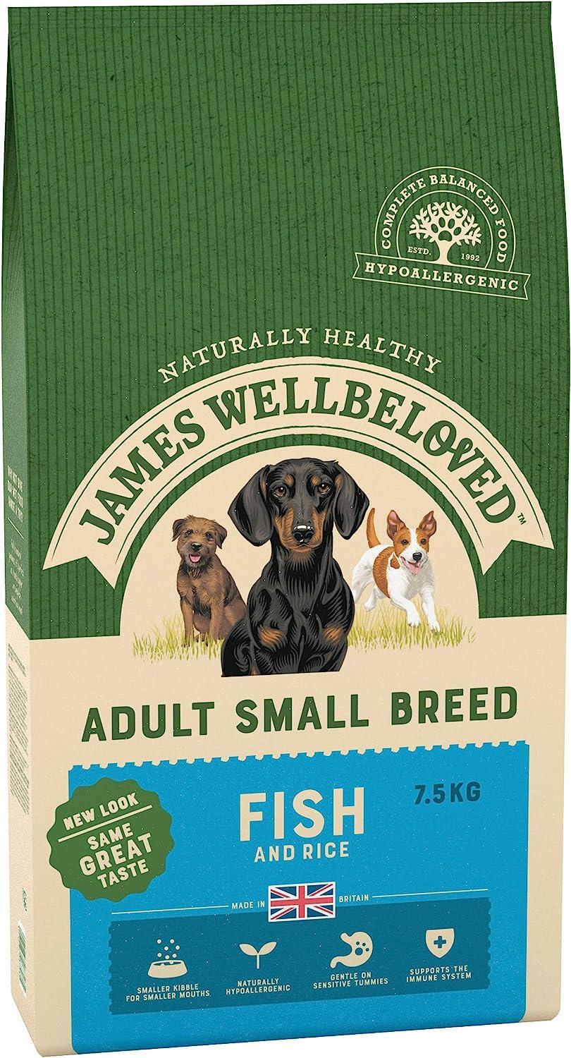 James Wellbeloved Complete Dry Adult Small Breed Dogs Food Fish