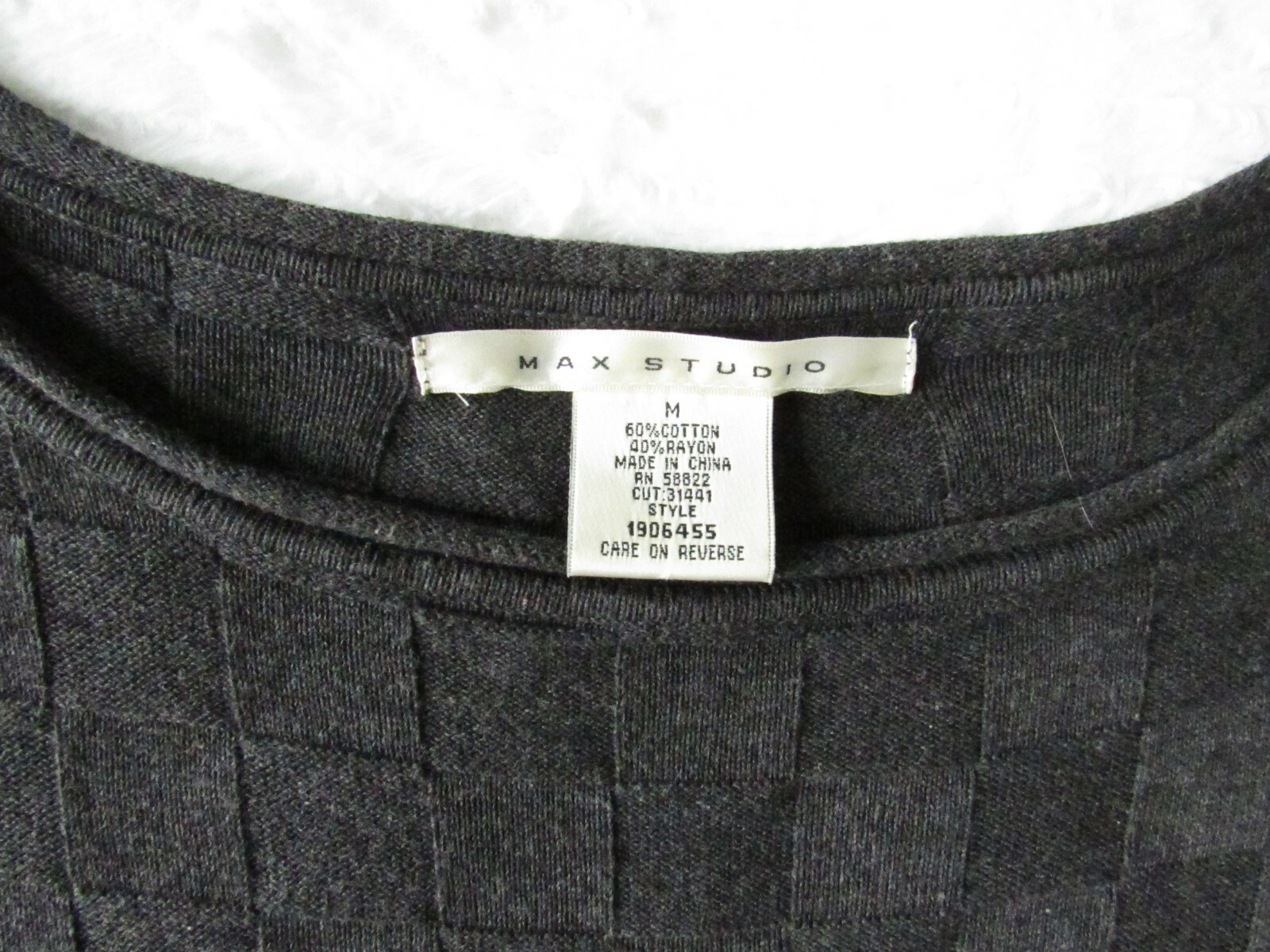 MAX STUDIO Gray Drawstring Short Sleeve Pleated K… - image 4