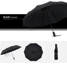 Windproof Double Layer Resistant Umbrella Fully Automatic Rain Men Women 