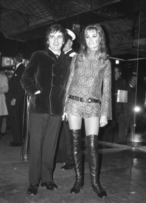 British comedian Dudley Moore and his actress wife Suzy Kendal- 1971 Old Photo
