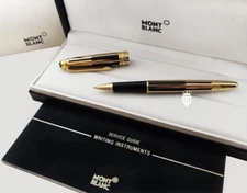 Montblanc Meisterstuck Solitaire Gold | Black Rollerball Pen - Refurbished
