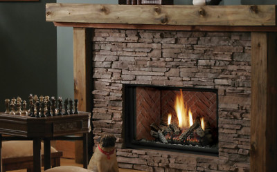 Kingsman ZDV3628 Zero Clearance Direct Vent Gas Fireplace, Millivolt - NG