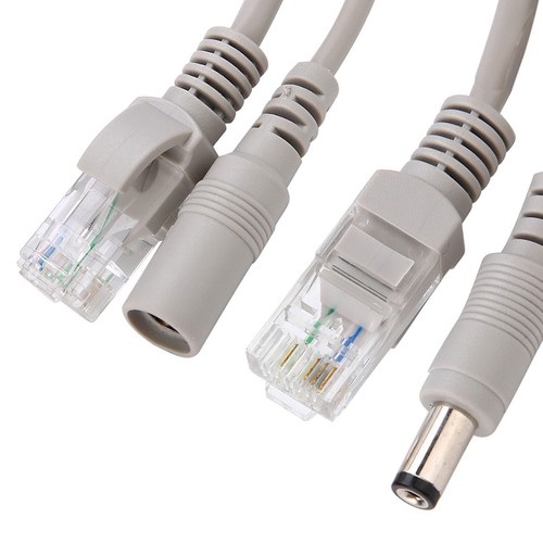 15M RJ45+DC Ethernet CCTV Kabel Für IP Kameras NVR System Cat 5 Weiß - Afbeelding 10 van 10