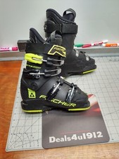 Scarponi da sci Fisher 22,5 nero lime buone condizioni usati!