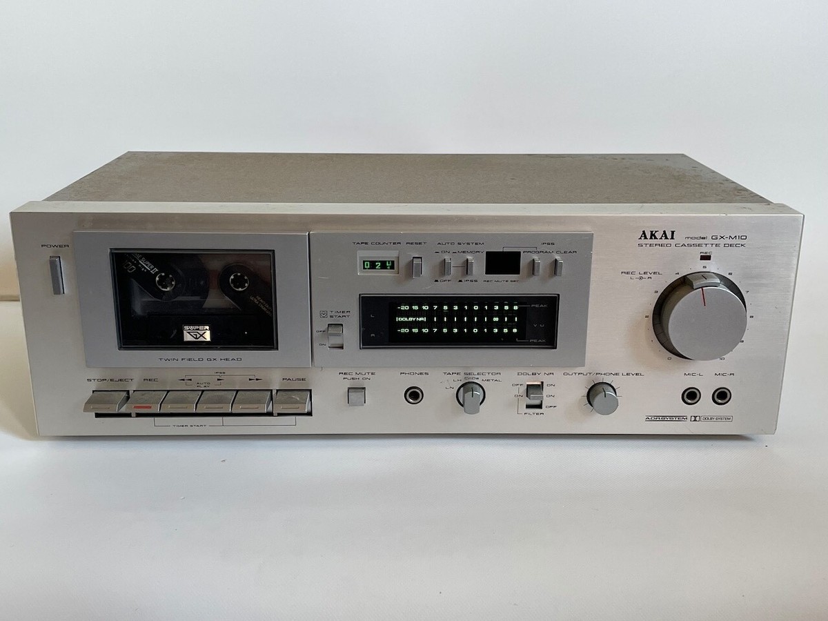Vintage AKAI GX-M10 Stereo Cassette Tape Deck - High Quality