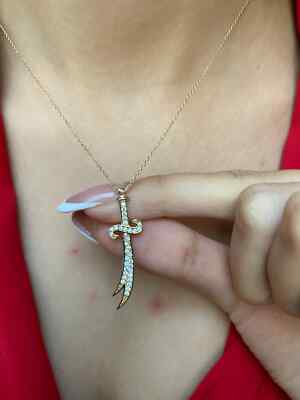 Zulfiqar Sword Pendant Necklace, Islamic Necklace, Gift for Her, Religious Jewel