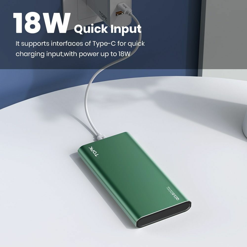 10000mAh Power Bank with LED Display and Dual Fast Charging 10000mAh Power Bank with LED Display and Dual Fast Charging