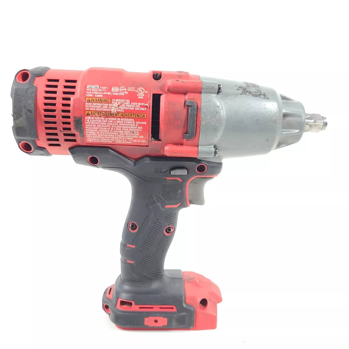 Craftsman 1 2 in Cordless Impact Wrench 20V CMCF900 1700 RPM eBay