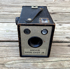 1940s Ansco Shur-Shot Jr. Box Camera - Vintage Display, Photo Prop, Collection