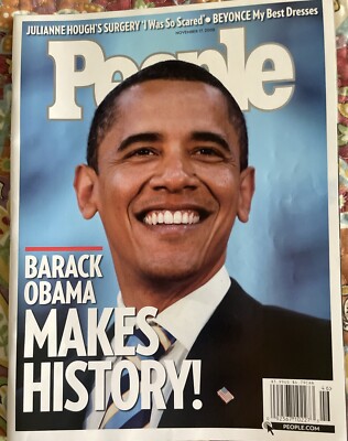 Barack Obama Makes History! People Magazine November 17, 2008 | eBay