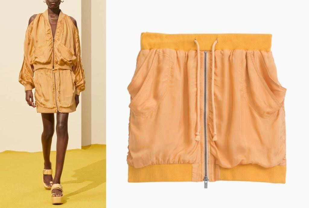 $89 ZARA GOLD SATIN EFFECT SRPLS MINI SKIRT XS-S | eBay