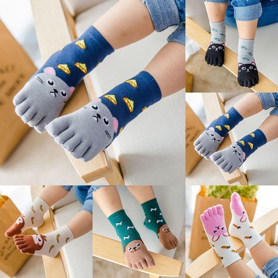 Baumwollsocken Für Kinder Fünf-Zehen-Socken Neuheit Superweiche Strumpfwaren 