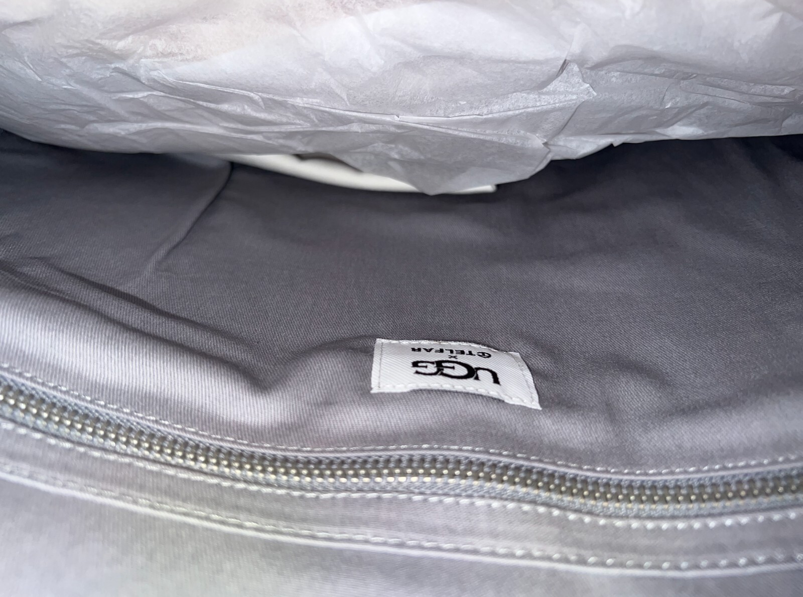 UGG X Telfar Large Fleece Shopping Bag Heather Grey image 4