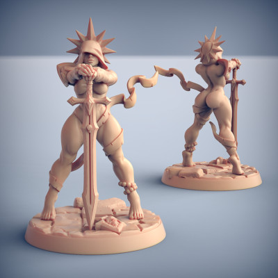 Solaria the Saint Pinup Fantasy Miniature Dungeons and Dragons RPGs DnD