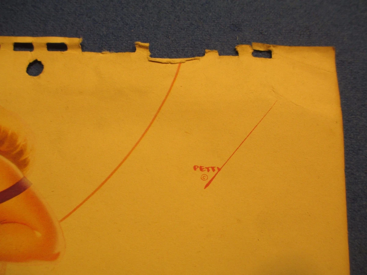 NOVEMBER 1947 ORIGINAL PETTY GIRL CALENDAR PAGE | eBay