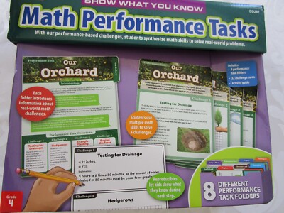 Lakeshore Math Performance Tasks Grade 4; 8 Different Performance Task Folders